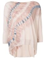 Raquel Allegra Tie-dye Print T-shirt - Nude & Neutrals