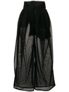 Dolce & Gabbana Mesh High-rise Trousers - Black