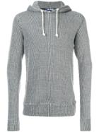 Junya Watanabe Man Striped Hoodie - Blue