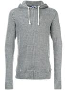 Junya Watanabe Man Striped Hoodie - Blue