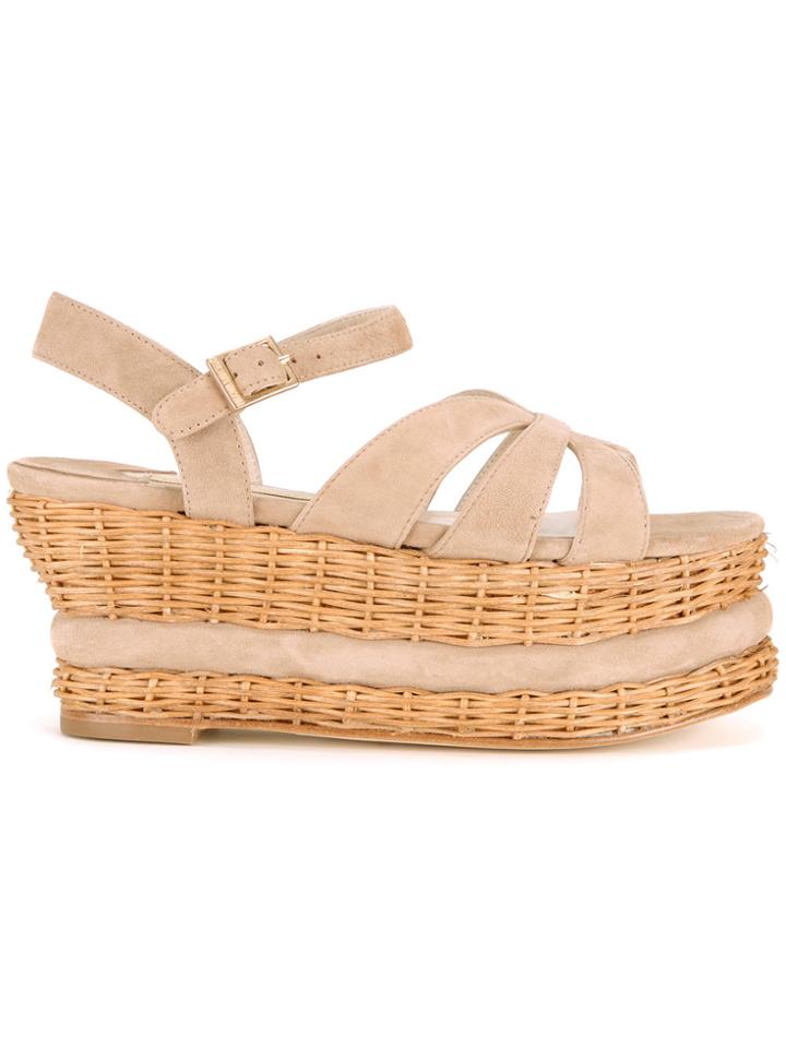 Paloma Barceló Platform Sandals - Nude & Neutrals
