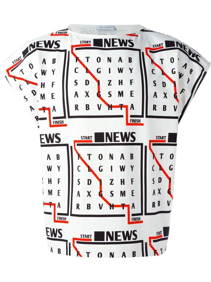 J.w. Anderson Boatneck T-shirt