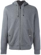 Michael Michael Kors Zipped Hoodie, Men's, Size: Medium, Grey, Cotton/polyester