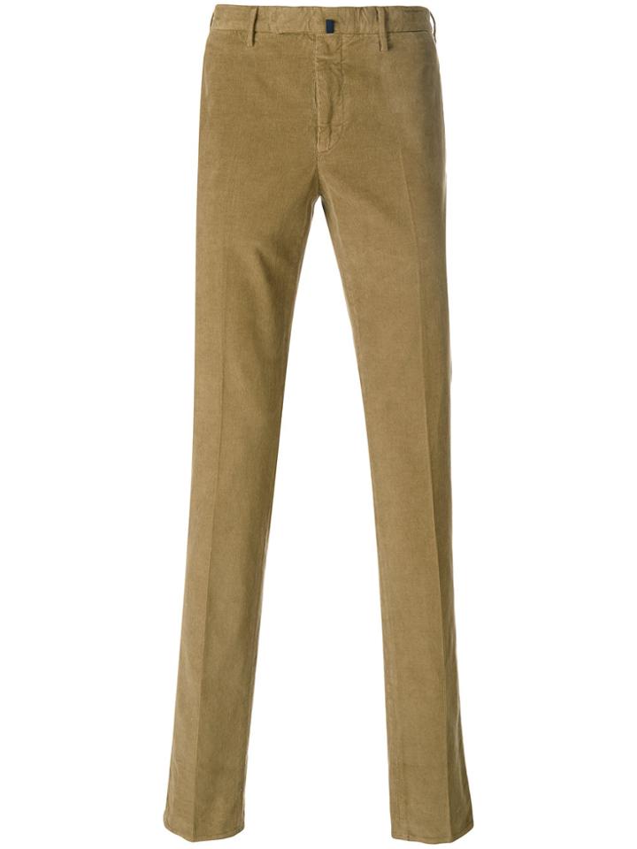 Incotex Slim Corduroy Trousers - Brown