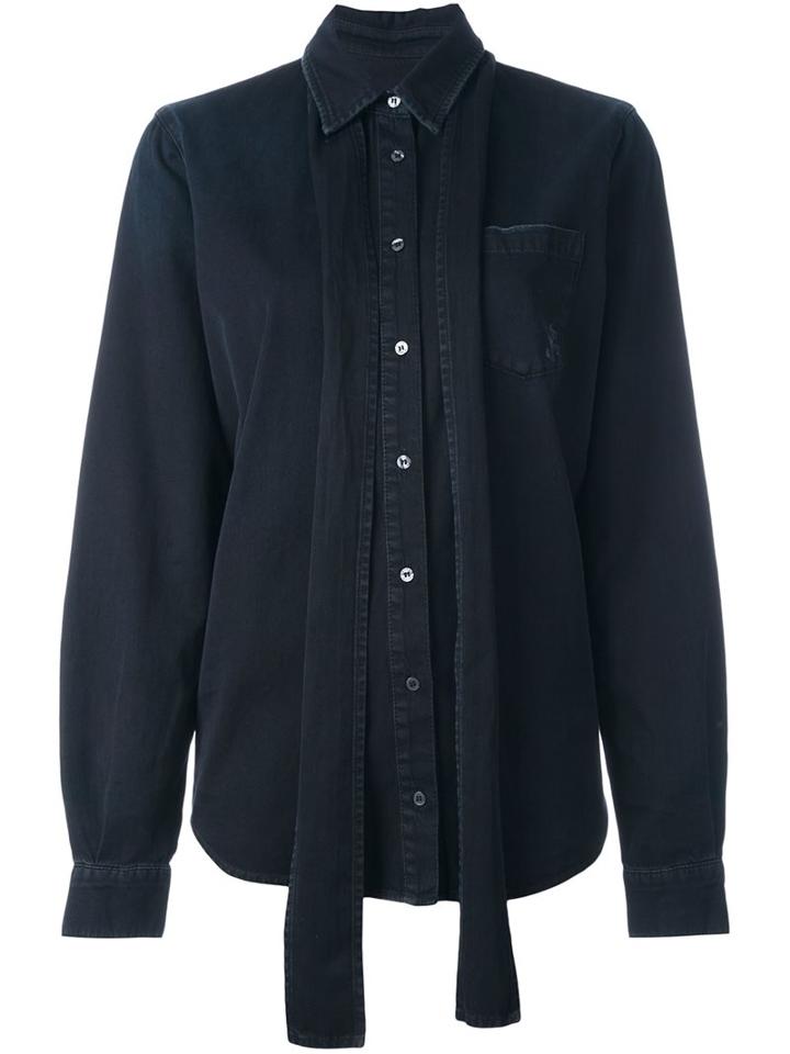 Msgm Tie Neck Shirt