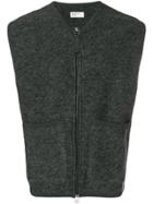 Universal Works Front Pocket Zipped Vest - Grey