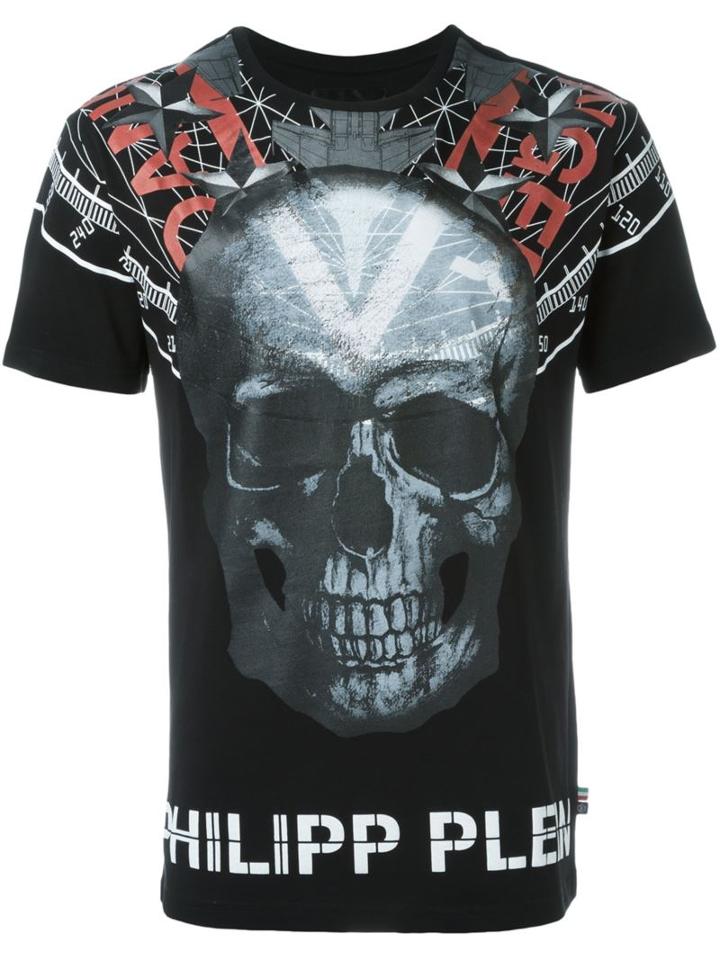 Philipp Plein Clearwater T-shirt, Men's, Size: S, Black, Cotton