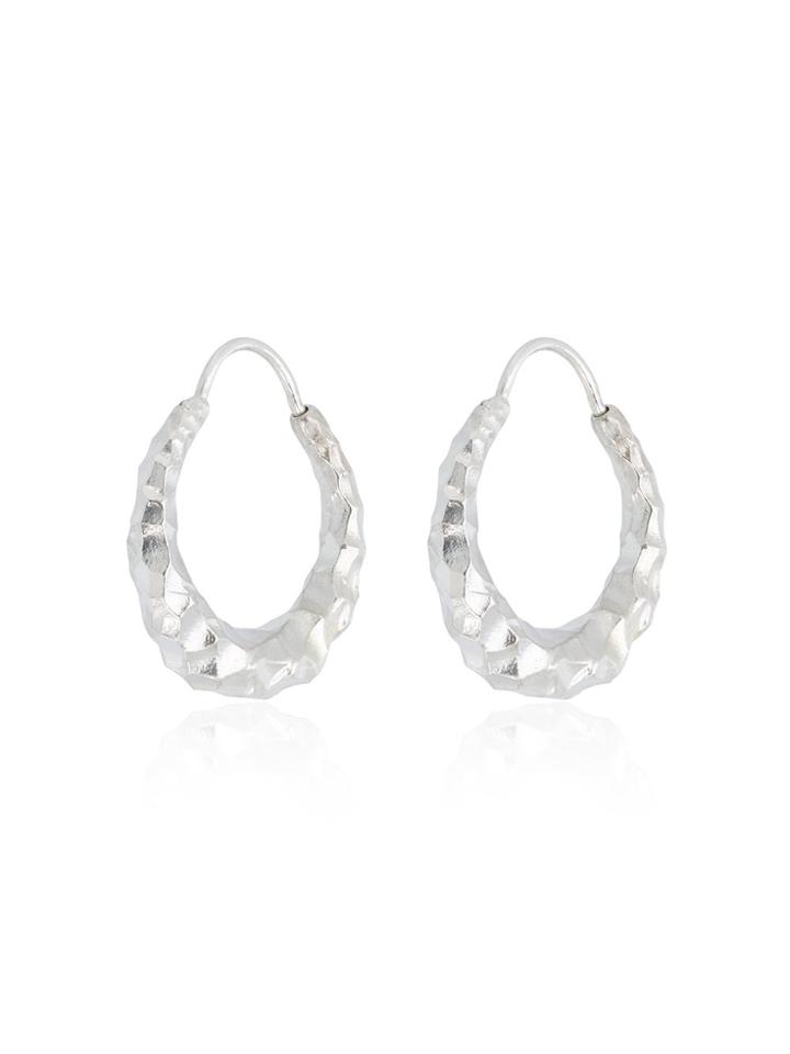 All Blues Silver Baby Snake Earrings - Metallic