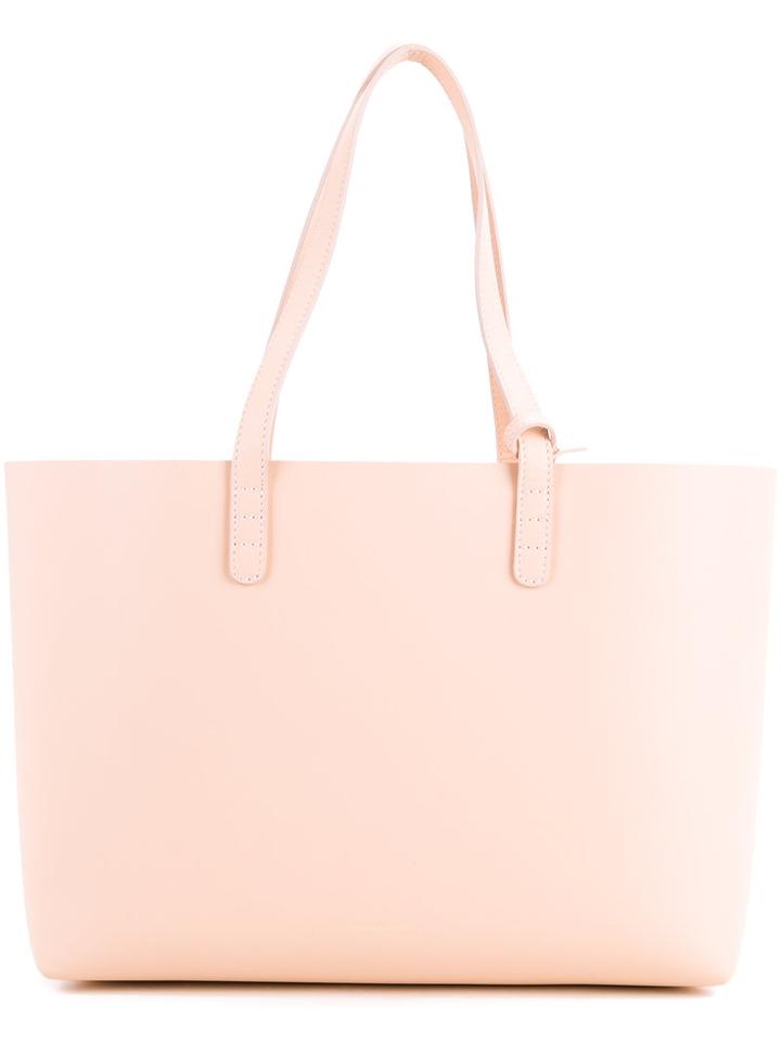 Mansur Gavriel - Top Handles Tote - Women - Calf Leather - One Size, Women's, Pink/purple, Calf Leather