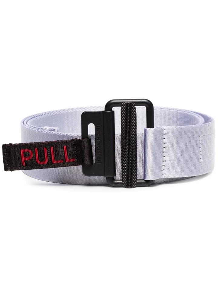 Heron Preston Nasa Embroidered Belt - Grey