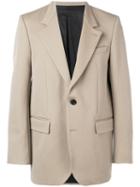 Ami Paris Lined Oversize Two Buttons Jacket - Neutrals