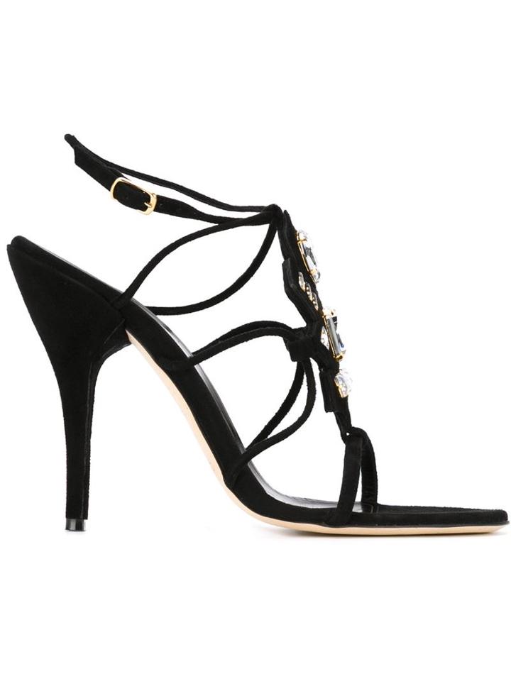 Oscar De La Renta Embellished Strappy Sandals