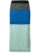 Nude Tri-colour Skirt - Blue