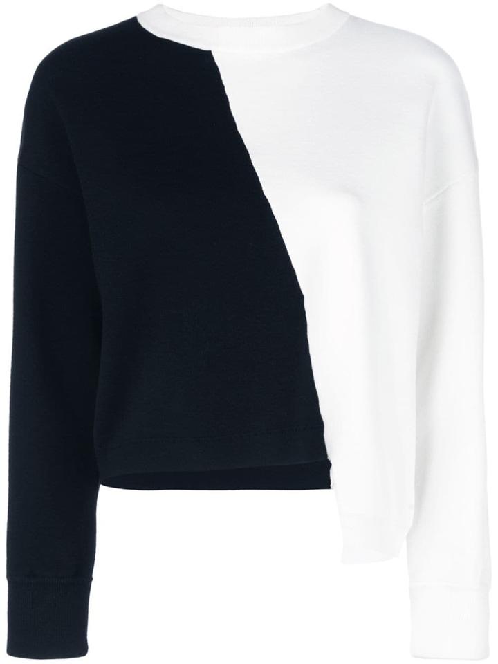 Alice+olivia Colour Block Asymmetric Jumper - Black