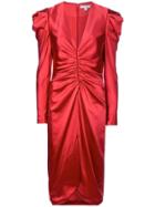 Jonathan Simkhai Plunge Neck Gown - Red