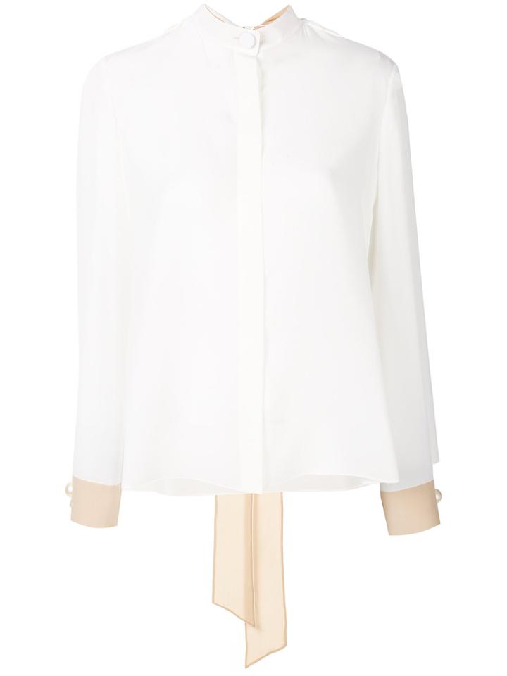 Fendi Concealed Placket Blouse - White