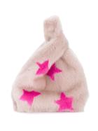 Simonetta Furrissima Star Print Handbag - Pink & Purple