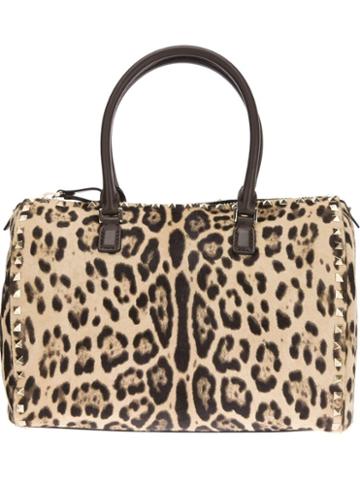 Valentino Garavani Leopard Print Duffle Bag