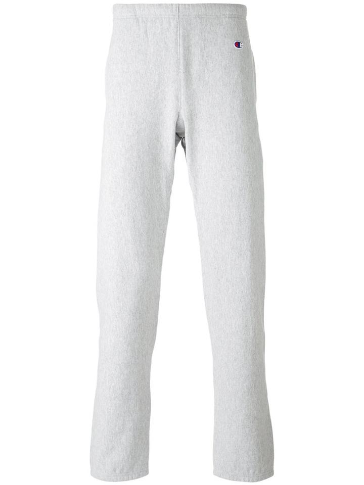 Champion - Elastic Cuffs Sweatpants - Men - Cotton/polyester - L, Grey, Cotton/polyester