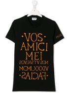 Moschino Kids Teen Embroidered Quote T-shirt - Black