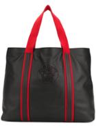 Versace Perforated Medusa Tote Bag - Black