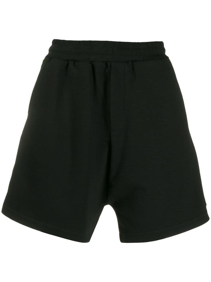 Mcq Alexander Mcqueen Logo Stripe Track Shorts - Black