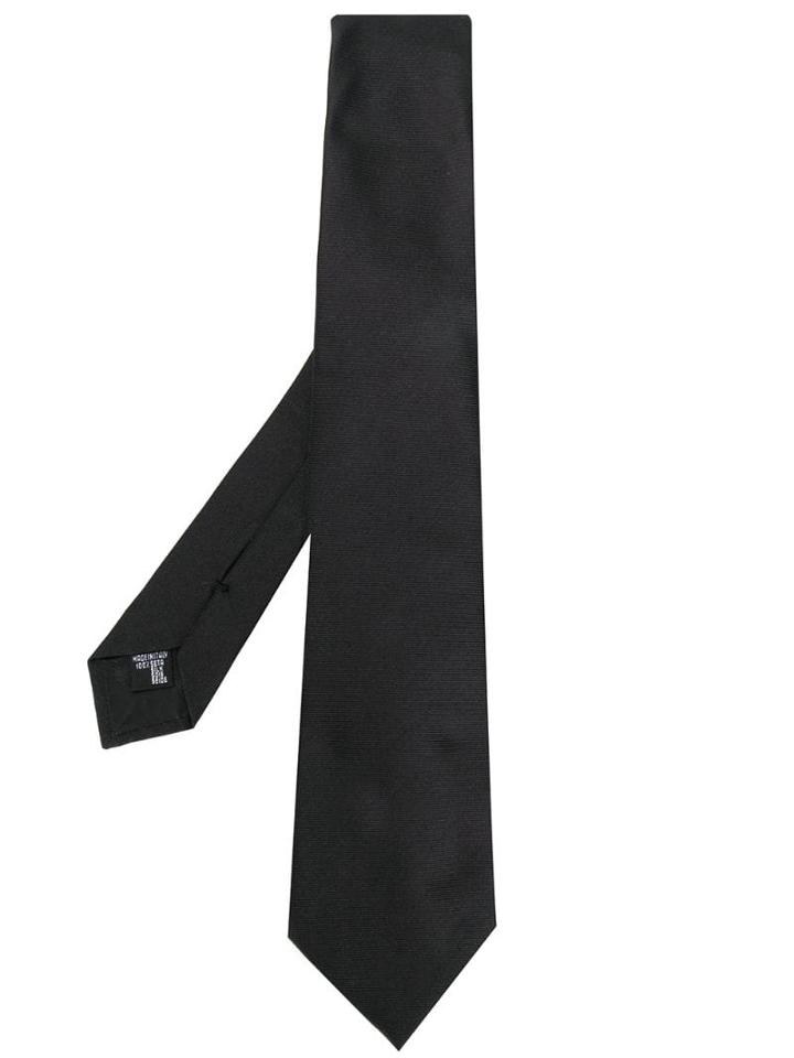 Emporio Armani Satin Tie - Black
