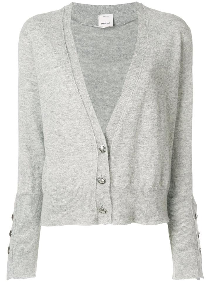 Pinko V-neck Cardigan - Grey
