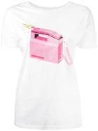 Diesel Telephone Print T-shirt, Women's, Size: Xxs, White, Cotton
