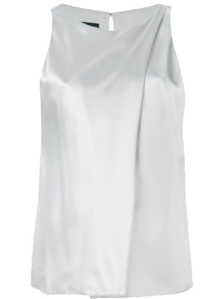 Giorgio Armani Front Pleat Tank - Grey