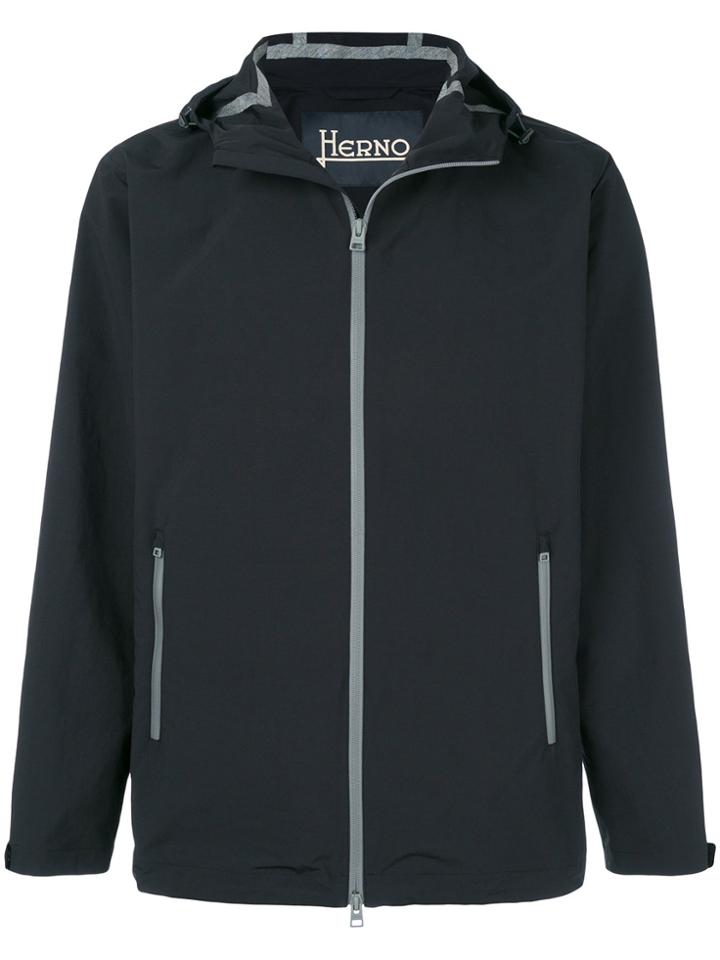 Herno Zipped Waterproof Jacket - Blue