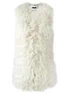 Twin-set Fur Vest, Women's, Size: Small, Nude/neutrals, Cotton/polyamide/viscose/lamb Fur