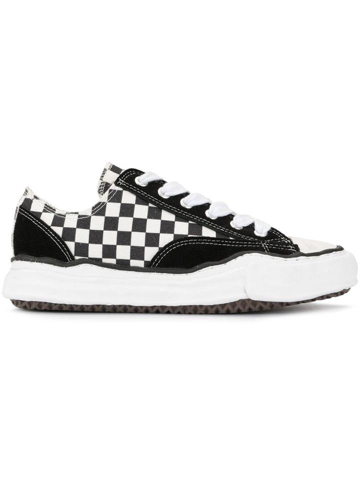 Maison Mihara Yasuhiro Check Print Sneakers - Black