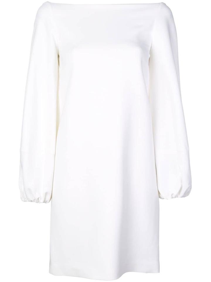 Rosetta Getty Boat Neck Dress - White