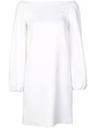 Rosetta Getty Boat Neck Dress - White