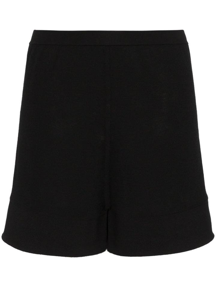 Rick Owens Mid Rise Cotton Blend Boxer Shorts - Black