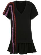 Andrea Bogosian Short Embroidered Dress - Black