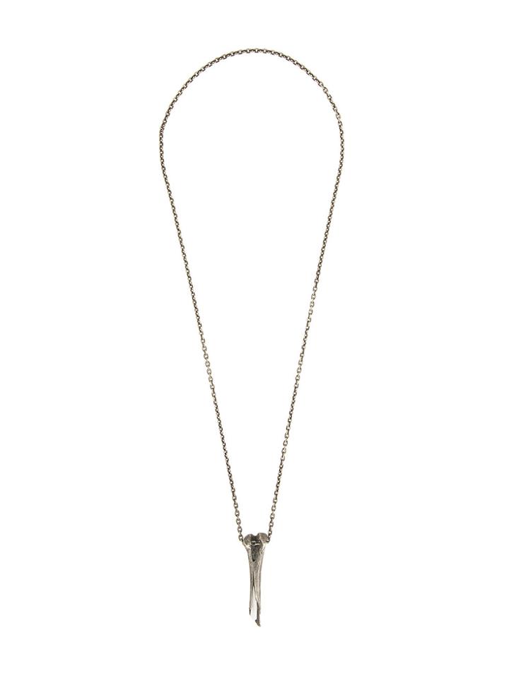 Holzpuppe Hand Made Bone Necklace - Metallic