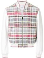 Thom Browne Plaid Bomber Jacket - White