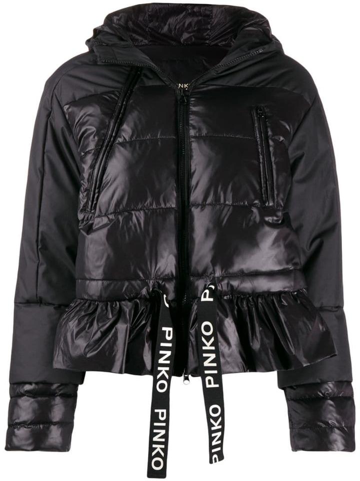 Pinko Cropped Padded Jacket - Black