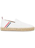 Thom Browne Signature Stripe Espadrilles - White