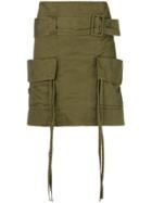 Saint Laurent Cargo Skirt - Green