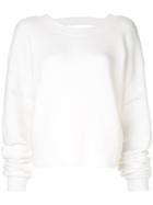 Rta V-back Sweater - White