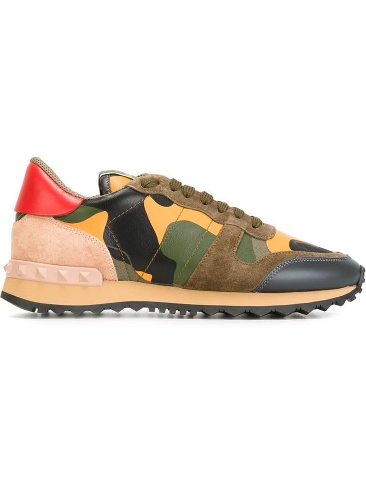 Valentino Garavani 'rockrunner' Camouflage Sneakers