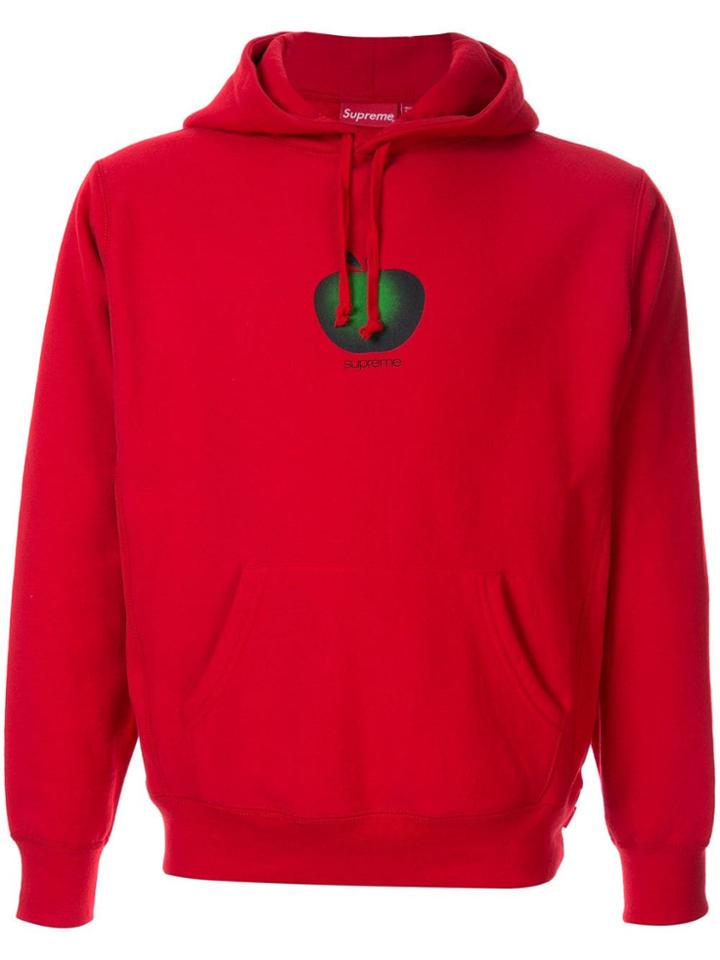 Supreme Apple Hoodie - Red