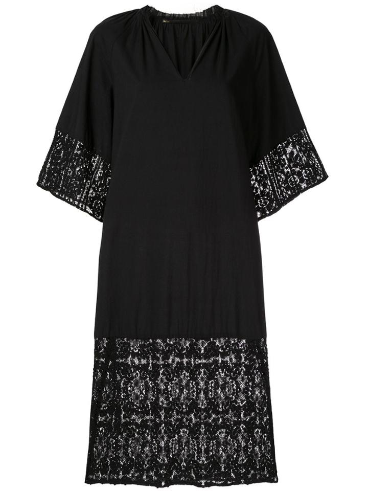 Muller Of Yoshiokubo Bahia Lace Shift Dress - Black