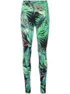 Ermanno Scervino Palm Printed Leggings - Green