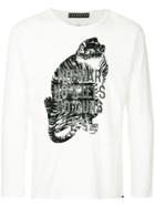 Roarguns Tiger Slogan Top - White