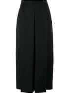 Alexander Mcqueen Wide Leg Cropped Jeans, Women's, Size: 44, Black, Virgin Wool