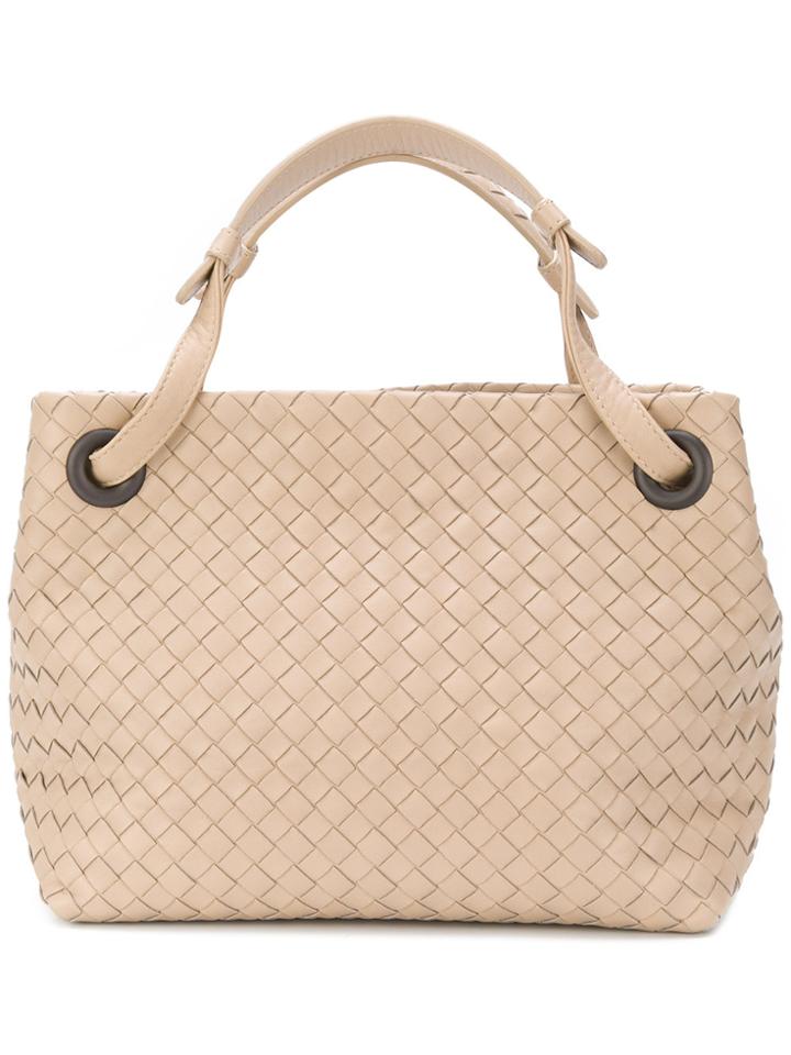 Bottega Veneta Garda Intrecciato Tote - Nude & Neutrals